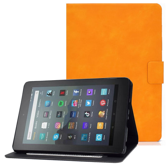For Amazon Fire 7 (2022) PU Leather Card Holder Tablet Cover Full Protection Case with Stand
