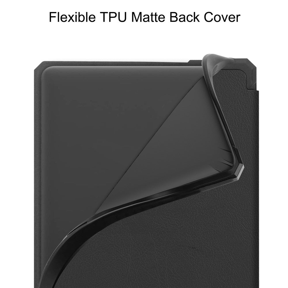 For Amazon Kindle 6 inch (2024) / (2022) PU Leather + TPU Case Full Protection E-Reader Cover with Auto Sleep / Wake
