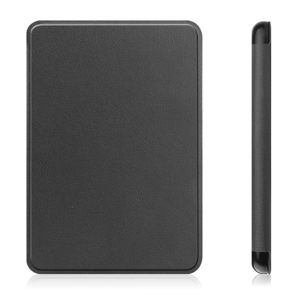 For Amazon Kindle 6 inch (2024) / (2022) Solid Color PU Leather Cover Auto Sleep / Wake Anti-Scratch E-Reader Case