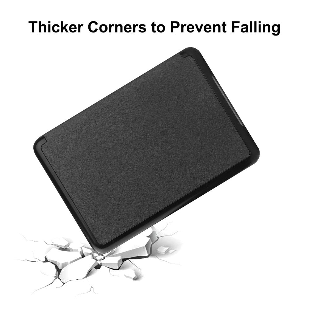 ENKAY For Amazon Kindle 6" (2022) Protective Cover Anti-Drop PU Leather Hard PC Tablet Case with Auto Sleep / Wake Function