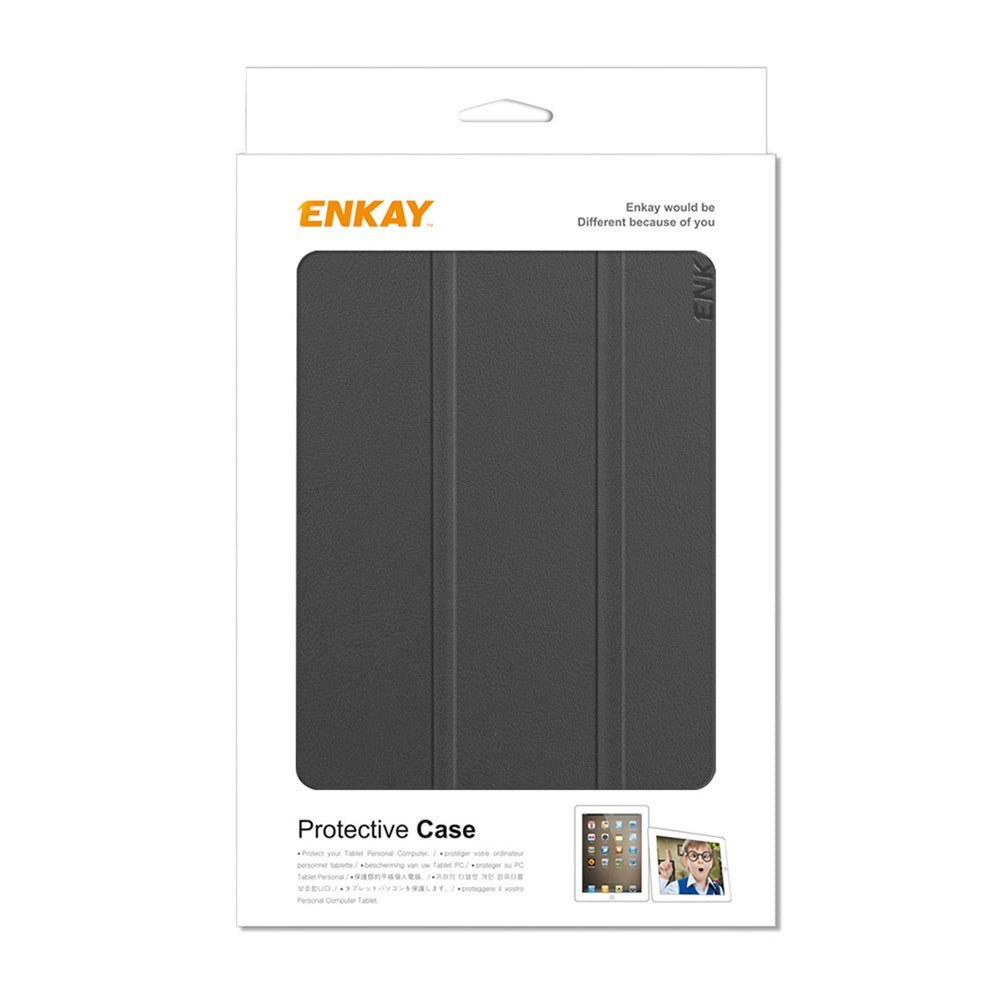 ENKAY For Amazon Kindle 6" (2022) Protective Cover Anti-Drop PU Leather Hard PC Tablet Case with Auto Sleep / Wake Function