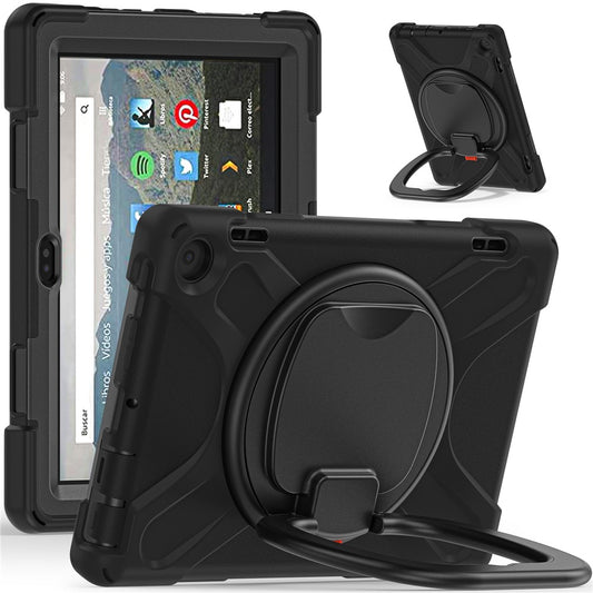 For Amazon Fire HD 8 (2022) / HD 8 (2024) Bump Proof Tablet Case PC+Silicone Protective Cover with Kickstand