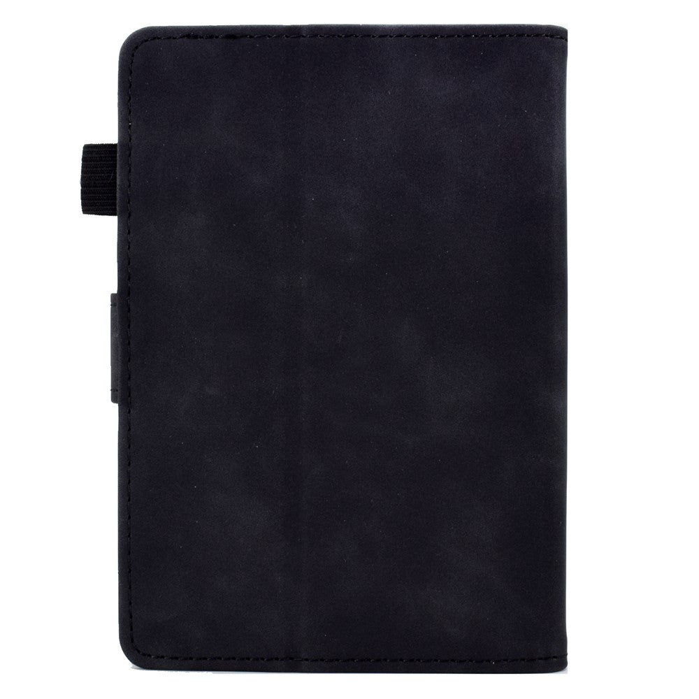 For Amazon Kindle Paperwhite 5 (2021) Butterfly Flower Pattern Imprinted Folio Smart Cover Stitching Line PU Leather Stand Tablet Case with Card Holder
