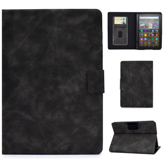 For Amazon Kindle Youth Edition 2022 Folio Stand PU Leather Cowhide Texture Tablet Case Card Holder Magnetic Cover