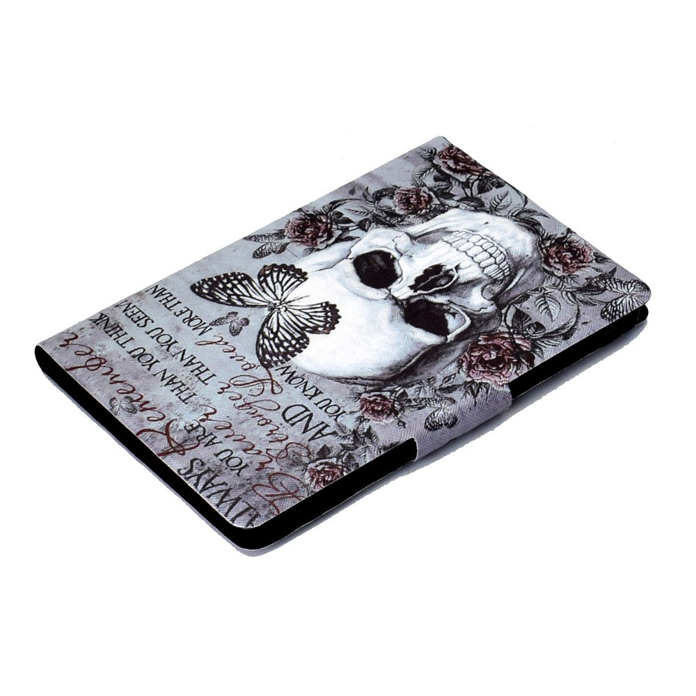 For Amazon Kindle Youth Edition 2022 Folio Flip PU Leather Cover Pattern Printing Card Holder Stand Protective Tablet Case