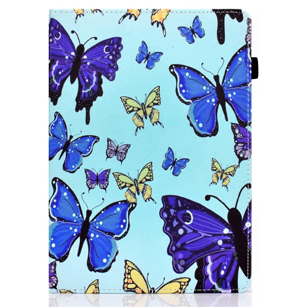 For Amazon Kindle Youth Edition 2022 PU Leather Book Style Flip Tablet Case Pattern Printing Card Holder Shockproof Cover with Elastic Band