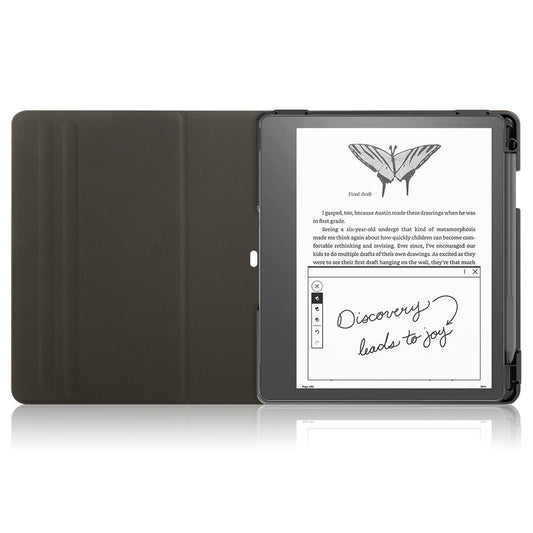 For Amazon Kindle Scribe (2024) / (2022) / Kindle Scribe Solid Color Tablet Case Textured Surface Anti-Scratch Magnetic Absorption Tablet Cover with 360-degree Rotary Kickstand