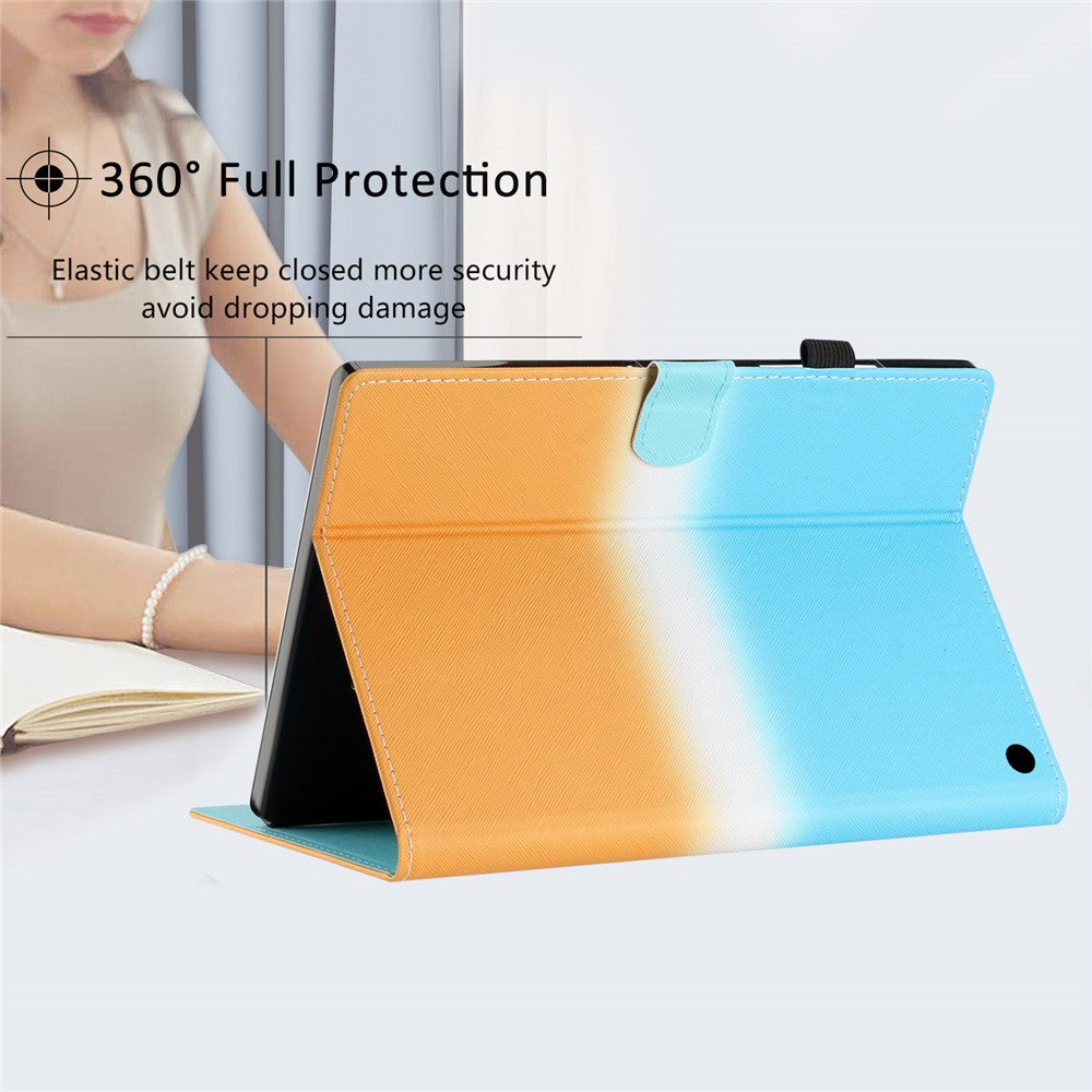 For Amazon Fire HD 10 (2021) / HD 10 Plus (2021) Protective Case Tablet PU Leather Stitch Cover with Card Holder