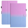 For Amazon Kindle 11th Gen (2022) Stitching Lines Gradient PU Leather Stand Cover Card Holder Tablet Case