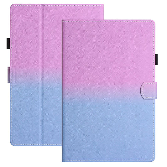 For Amazon Kindle 11th Gen (2022) Stitching Lines Gradient PU Leather Stand Cover Card Holder Tablet Case