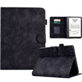 For Amazon Kindle 11th (2024) / 6'' (2022) Leather E-Reader Case Imprinted Tree Stand Card Holder Cover