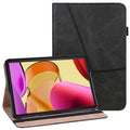 For Amazon Fire Max 11 PU Leather Stand Folio Case Line Imprinted Card Slots Tablet Cover