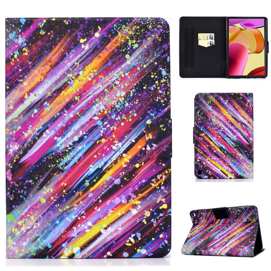 A1 Shockproof Case for Amazon Fire Max 11 PU Leather Cover Pattern Printed Tablet Stand Case with Card Slots