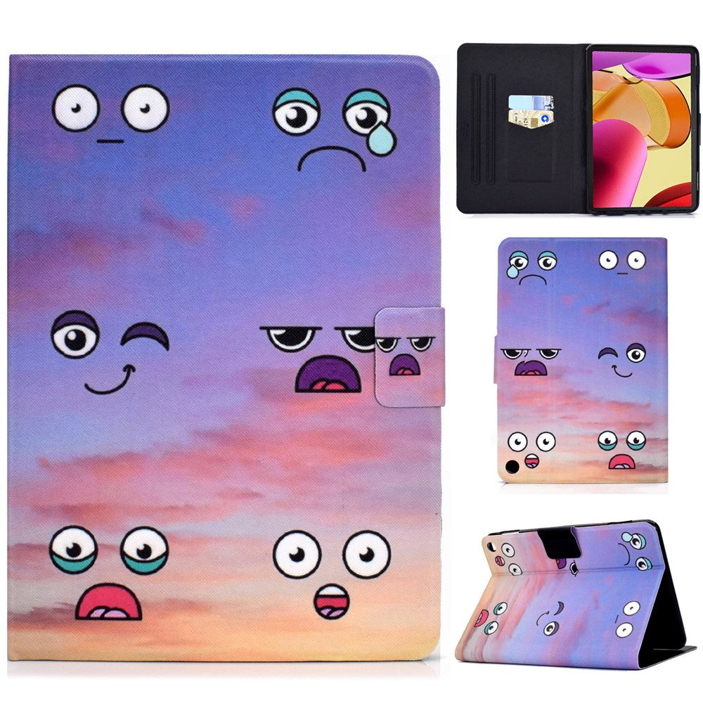 A1 Shockproof Case for Amazon Fire Max 11 PU Leather Cover Pattern Printed Tablet Stand Case with Card Slots