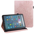 For Amazon Fire Max 11 Stand Tablet Leather Case Flower Imprinting Wallet Tablet Cover