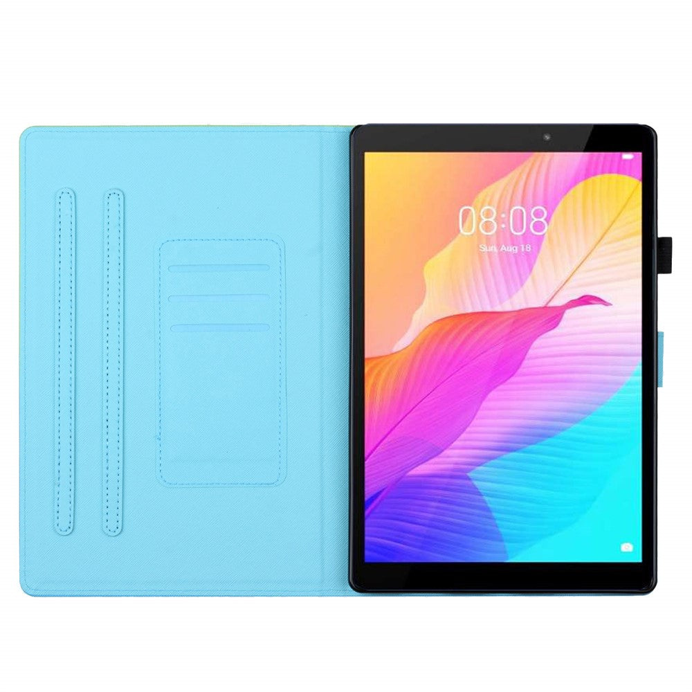 For Amazon Fire Max 11 PU Leather Pattern Printing Case Stand Card Holder Tablet Cover with Auto Sleep / Wake