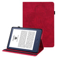 For Amazon Kindle 6 inch (2024) / (2022) PU Leather E-Reader Case Pattern Imprinted Card Holder Stand Cover
