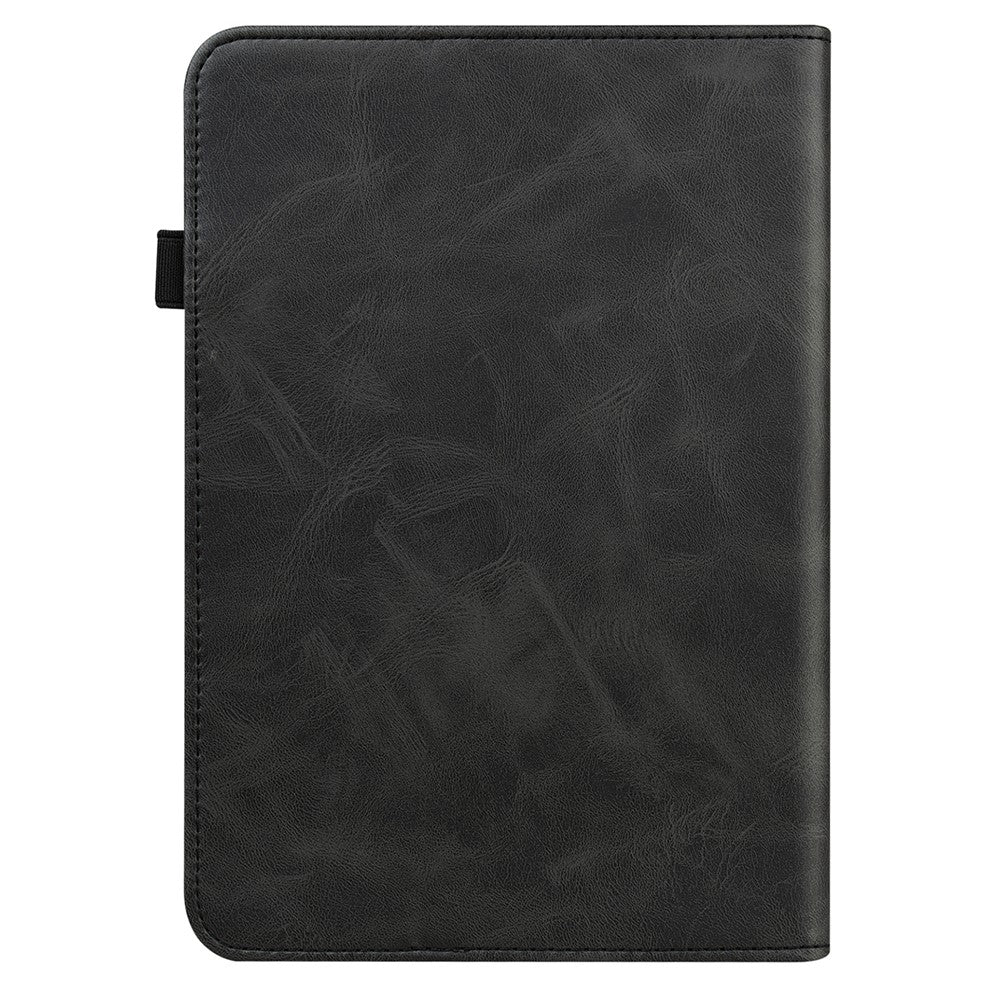 For Amazon Kindle 6 inch (2024) / (2022) Line Imprinted PU Case Shockproof Tablet Cover with Card Slots