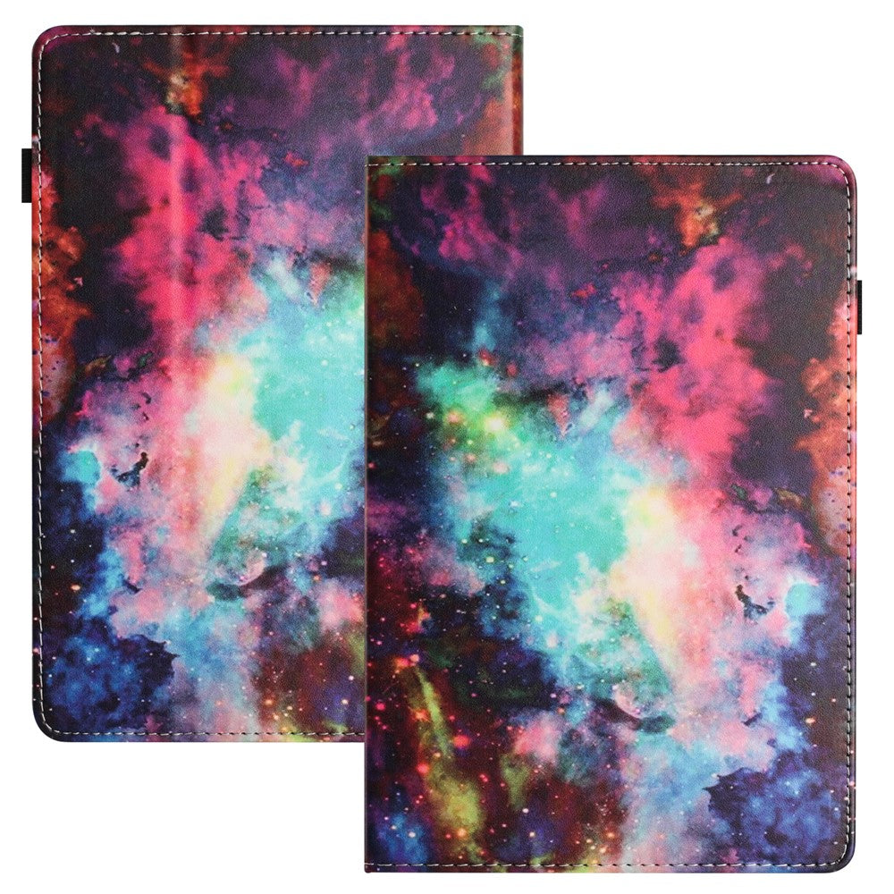 For Amazon Kindle Paperwhite 5 (2021) PU Leather Tablet Protective Case Pattern Printing Anti-drop Tablet Stand Shell