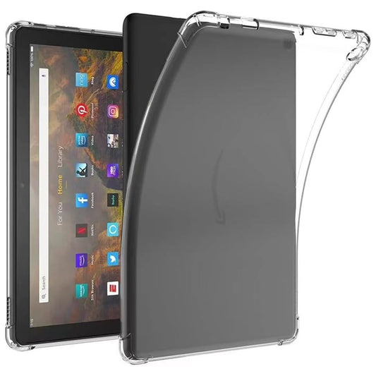 For Amazon Fire HD 10 (2023) Clear Case Reinforced Corners TPU Tablet Cover