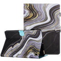 For Amazon Fire 7 (2022) Leather Smart Case Pattern Tablet Cover with Card Holder