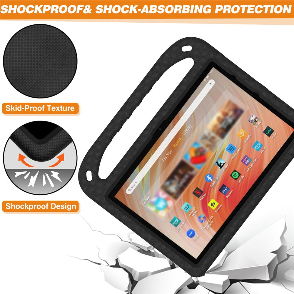 For Amazon Fire HD 10 (2023) Case Hand Grip EVA Tablet Cover with Kickstand