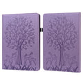 For Amazon Kindle Paperwhite (2024) / Kindle Colorsoft Case PU Leather Stand Tree Deer Imprinted Cover