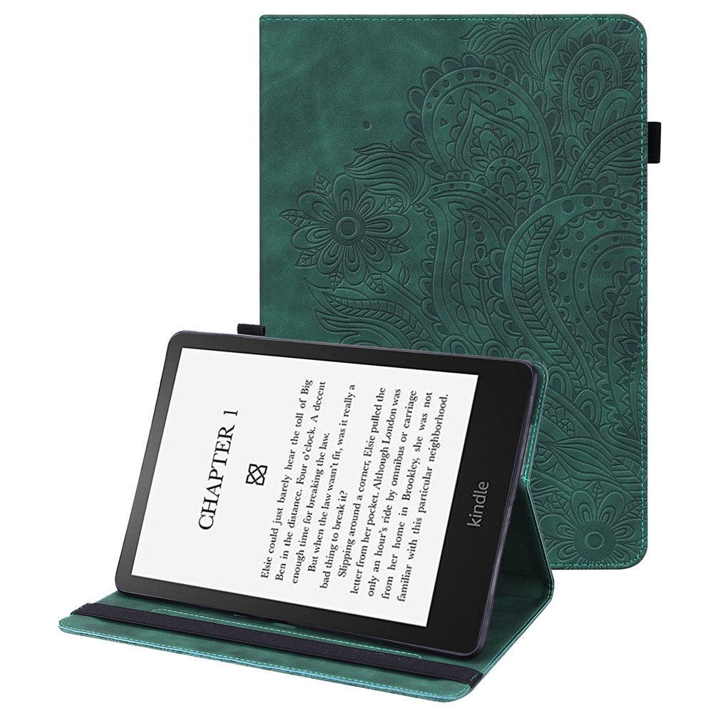 For Amazon Kindle Paperwhite (2024) / Kindle Colorsoft Case PU Leather E-Reader Cover with Card Slots Stand