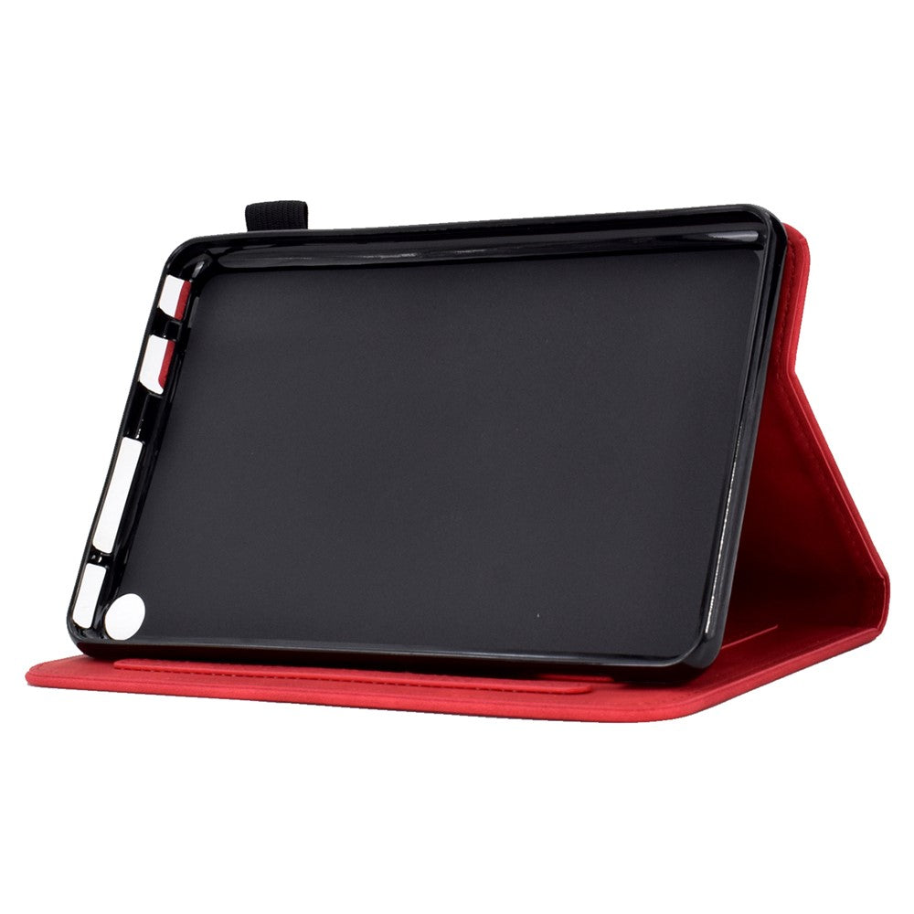 A7 For Amazon Fire HD 10 (2023) Tablet Case Flower Butterfly Imprinted Leather Cover with Card Slots