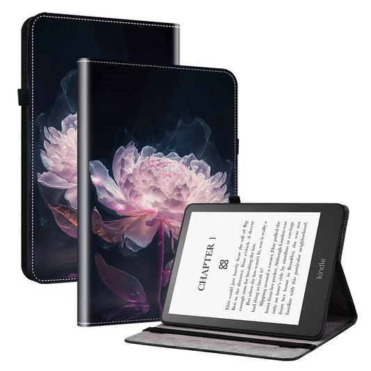 For Amazon Kindle Paperwhite 5 (2021) Case Pattern PU Leather Stand Card Slots Protective Cover