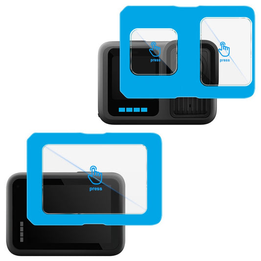 IMAK For GoPro Hero 13 Black Tempered Glass Screen Protector + Lens Film Set with Self Positioning Frame