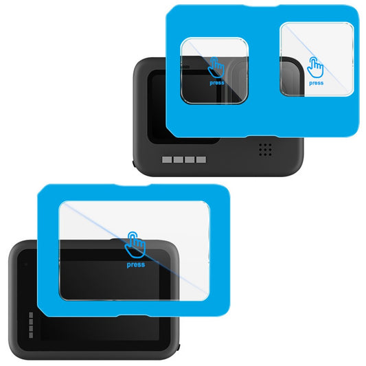 IMAK For GoPro Hero 12 Black Tempered Glass Screen Protector + Lens Film Set with Self Positioning Frame