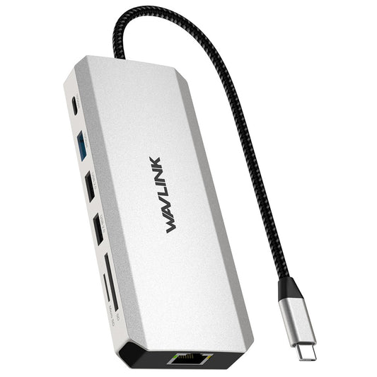 WAVLINK UMD306 USB-C Hub 12-In-1 Multi-Port Expansion Adapter RJ45 Ethernet Converter Support PD Charging