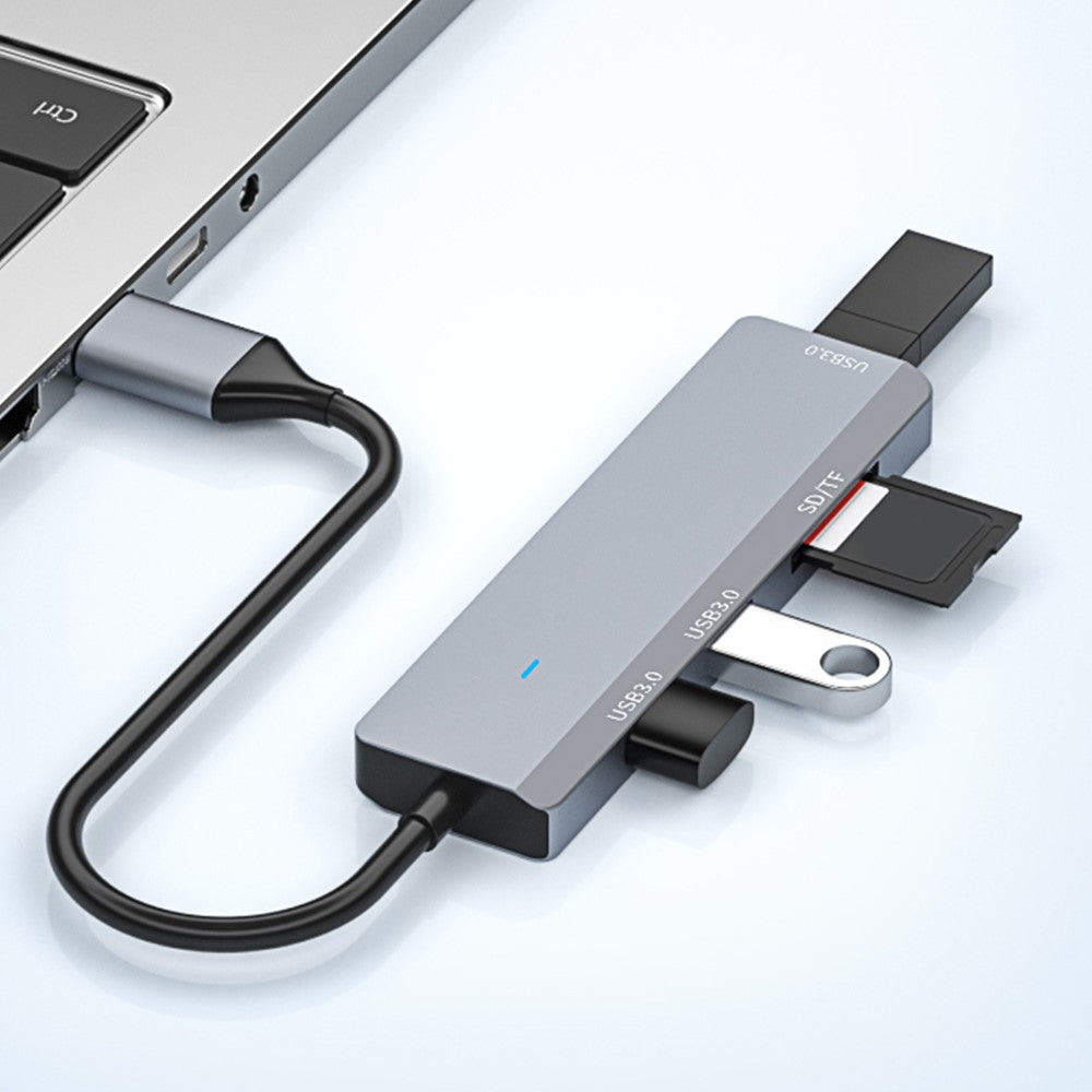 ADS-310A Multi-Port Hub USB Adapter to 3xUSB 3.0+2xCard Reader Slots