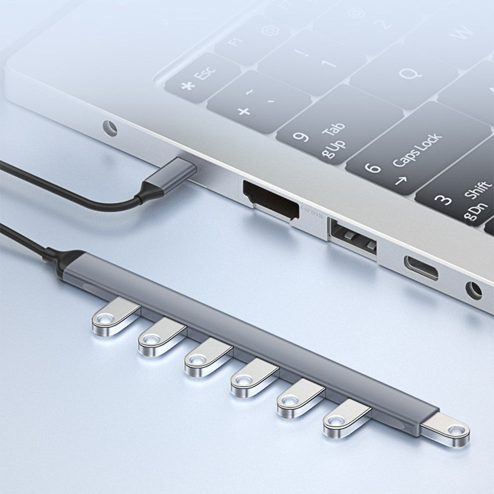 ADS-303C Type-C Docking Station USB 3.0 Splitter for Laptop / Tablet / PC 7-Port USB Hub