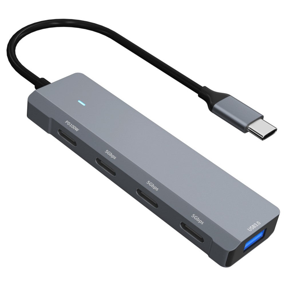 ADS-311C 5-Port Hub Type-C Hub Adapter Support PD 100W Fast Charging Converter