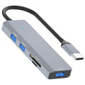 ADS-310C Type-C Hub Expansion Converter to 3xUSB 3.0+2xCard Reader Slots