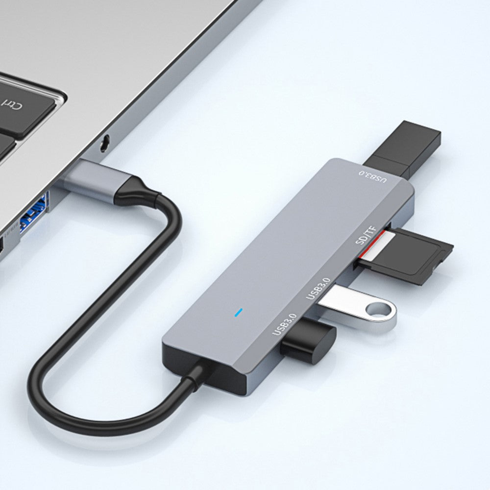 ADS-310C Type-C Hub Expansion Converter to 3xUSB 3.0+2xCard Reader Slots