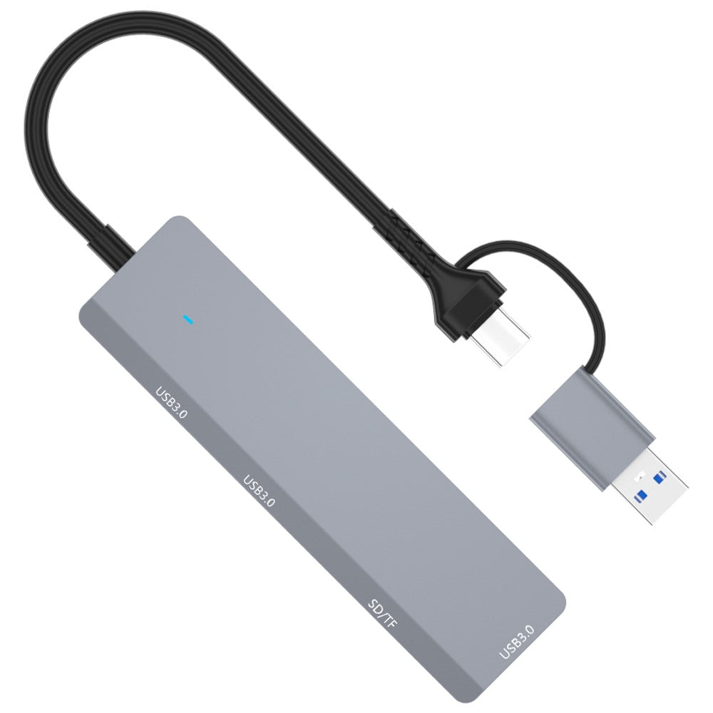 ADS-310D 2-in-1 Type-C + USB-A to 3x USB 3.0 Hub Splitter with SD / TF Card Slot