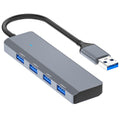 ADS-305A USB to 4 X USB3.0 Docking Station USB Hub Aluminum Alloy Adapter