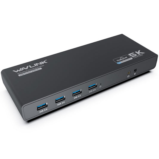WAVLINK UG69PD6 USB-C Dual 4K Laptop Docking Station 5K / 60Hz HD Displaylink 65 / 100W PD Charging for Windows Mac OS