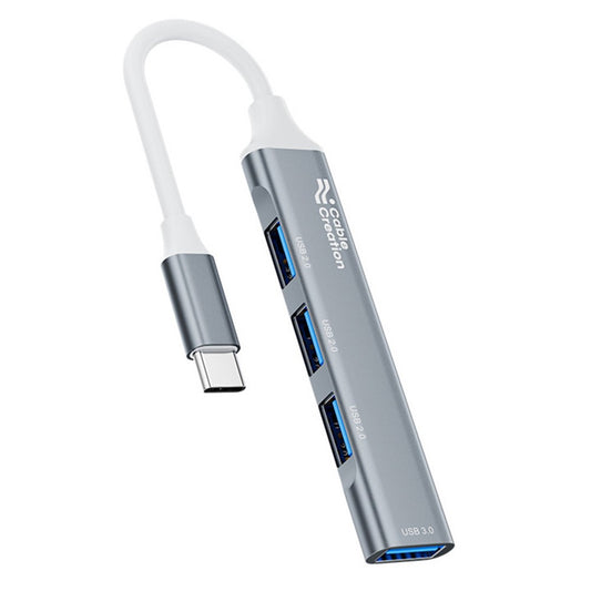 CABLECREATION 3xUSB2.0 + 1xUSB3.0 USB Hub Splitter Computer Laptop Phone Adapter