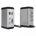 FX-2046H 12-in-1 Type-C Hub with 4K HD, 100W PD, RJ45, USB 3.0 / 2.0 and SD / TF Card Reader