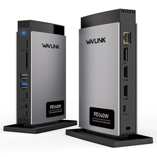 WAVLINK WL-UMD26 11-in-1 USB-C Docking Station with 8K HD, 8K Displayport, and 140W PD 3.1 Charging