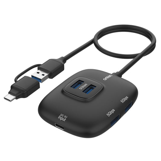ONTEN OTN-UCA310 USB-A / USB-C to 4 x USB3.0 + USB-C Hub 5Gbps Transfer Speed Adapter
