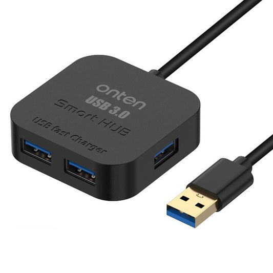 ONTEN 35210 4 Port USB 3.0 Hub Expansion Dock For Computer USB Splitter High Speed Data Transfer Adapter