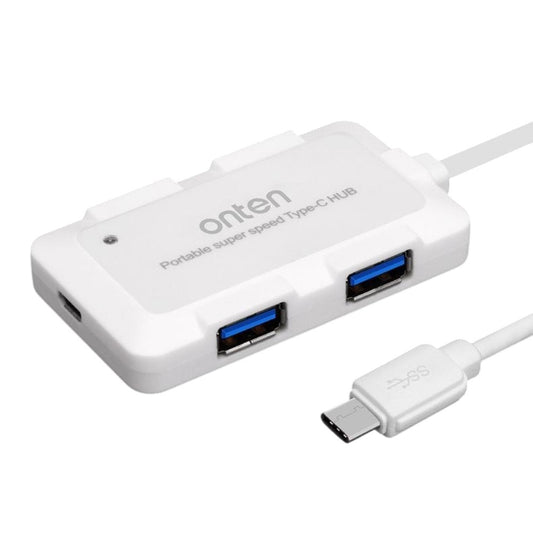 ONTEN 9102B 4 Port USB 3.0 HUB For Computer Type-C Splitter High Speed Data Transfer Adapter