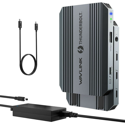WAVLINK UTD49T 1 Compatible with Thunderbolt 4 Hub 100W PD Input USB-A 3.2 Gen 2 High Speed Data Transfer Adapter