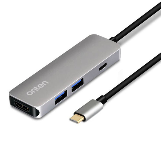 ONTEN OTN-9590 Multifunction Type-C Hub 4K 30Hz HD 2xUSB3.0 PD3.0 Charging Adapter