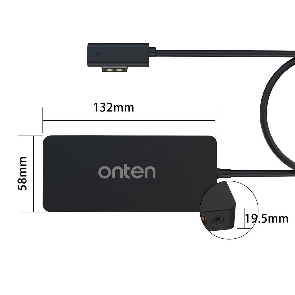 ONTEN SD11 12 In 1 Hub for Microsoft Surface Pro  /  Go  /  Laptop Docking Station 4K Mini DP Adapter